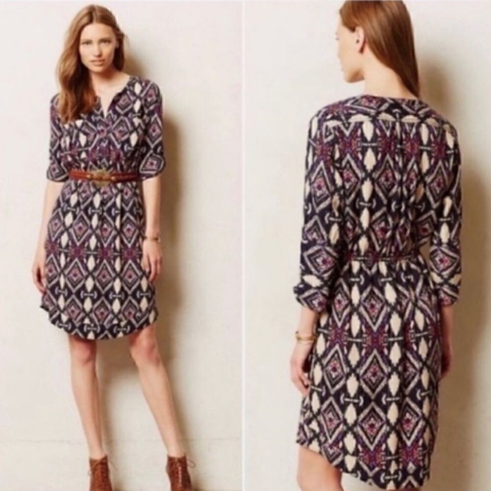 HOLDING HORSES Mira Ikat Western Dress Size 10